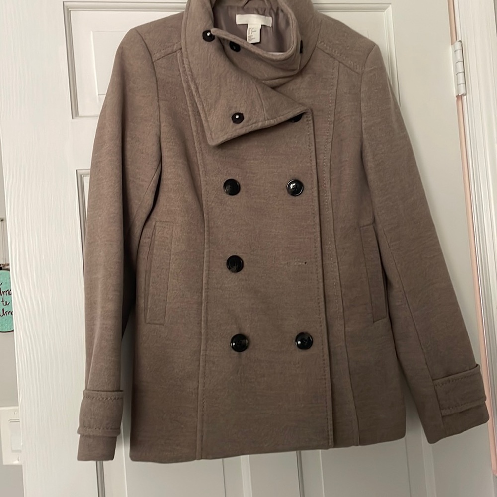 Grey women’s H&M peacoat